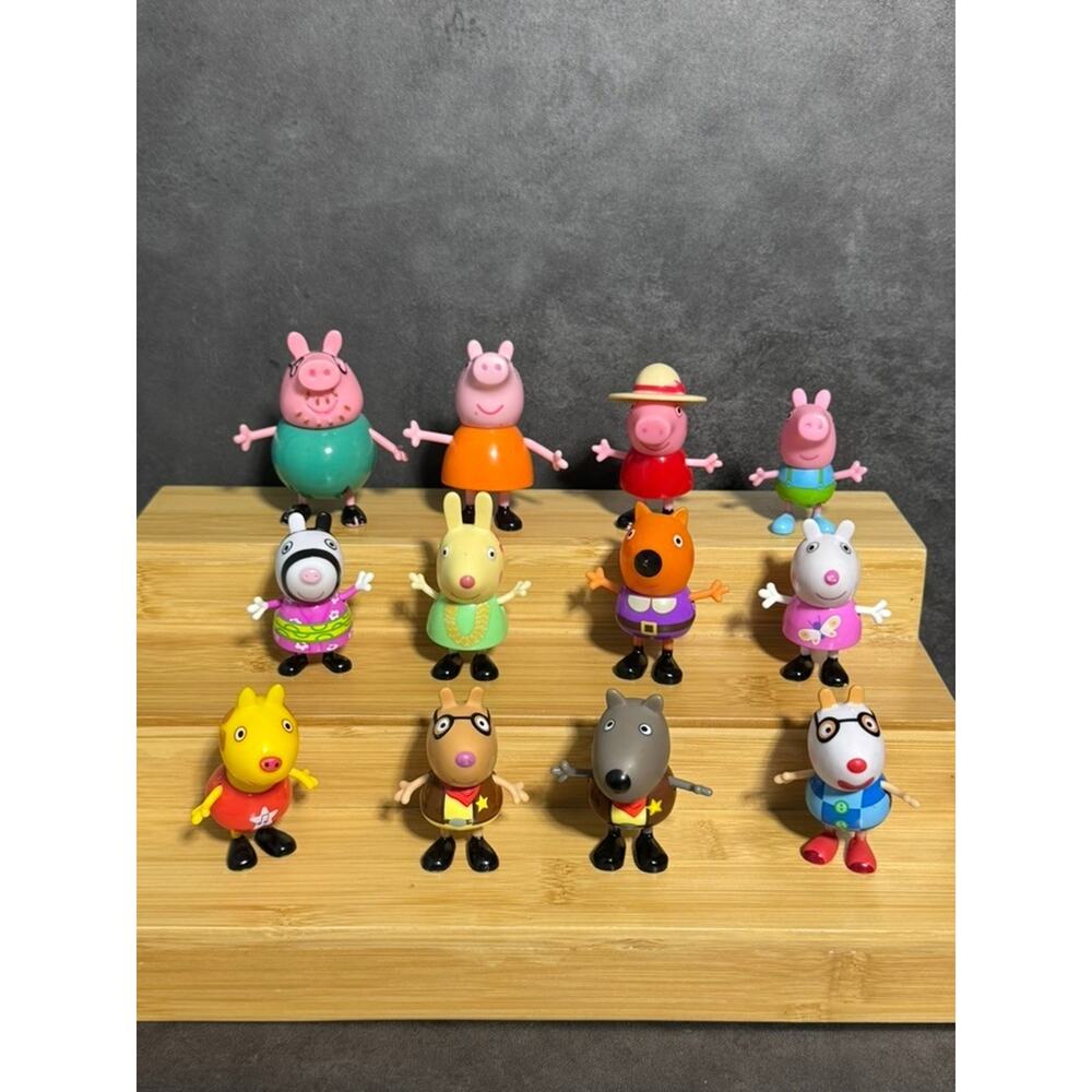 Peppa Pig and Friends Toy Figures Assorted Variety Lot of 12